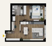 One-bedroom Apartment of 74m² in Via S. Gregorio 3