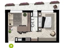 One-bedroom Apartment of 55m² in Via dei Cereali 8