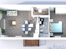 One-bedroom Apartment of 70m² in Via Alessandro Algardi 13