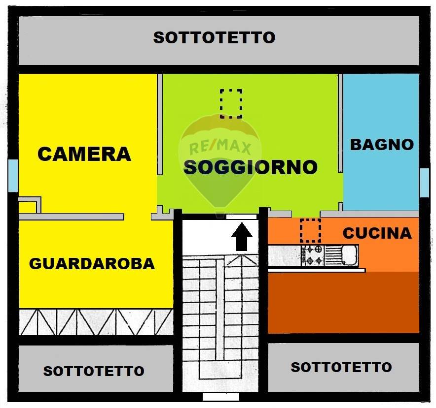 Bilocale di 50m² in Via Petrarca 68